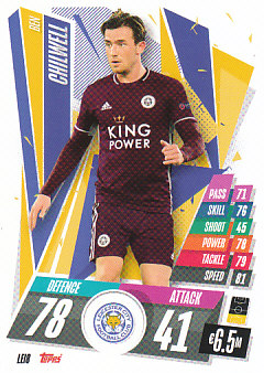 Ben Chilwell Leicester City 2020/21 Topps Match Attax CL #LEI08